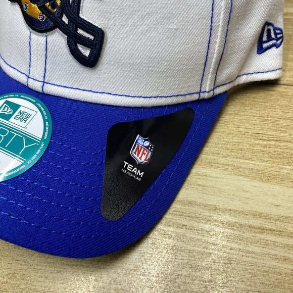 VTG Logo Los Angeles Rams Snap Back New Era 9Forty 2 Tone NFL Cap Adjustable Hat - Picture 9 of 14